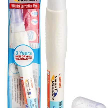 KORES 3ML SMART WHITE INK CORRECTION PEN PACK OF 20