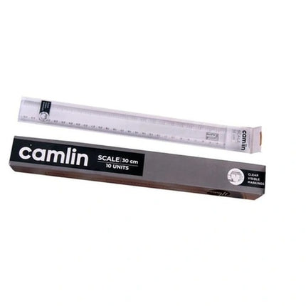 CAMLIN KOKUYO PLASTIC SCALE 30CM BOX OF 10 PC