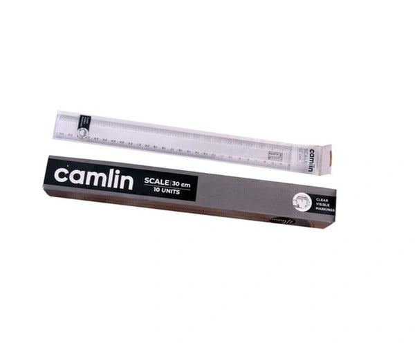CAMLIN KOKUYO PLASTIC SCALE 30CM BOX OF 10 PC